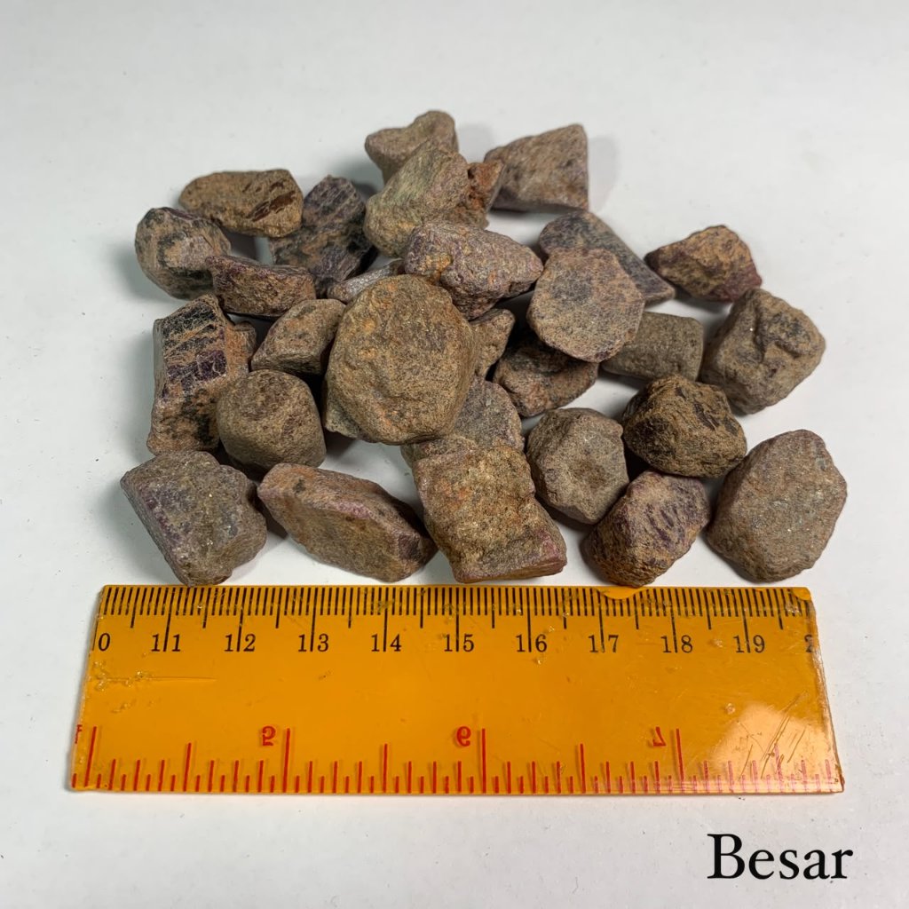 Ruby Birma star natural - Bongkahan Rubi Birma - Bahan Ruby Asli Random