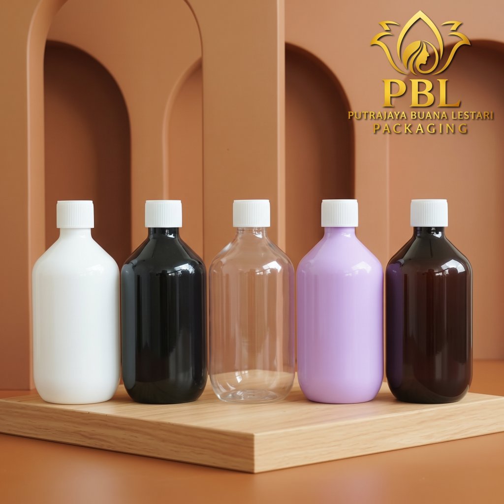 Botol Ulir 300ml Mada-Tutup Ulir Plastik Neck 24 Putih/ Botol Minyak 300ml / Botol Mada 300ml Varian