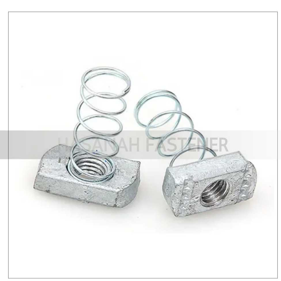 Spring Nut M12 Tebal 9MM Hotdip Galvanis /HDG