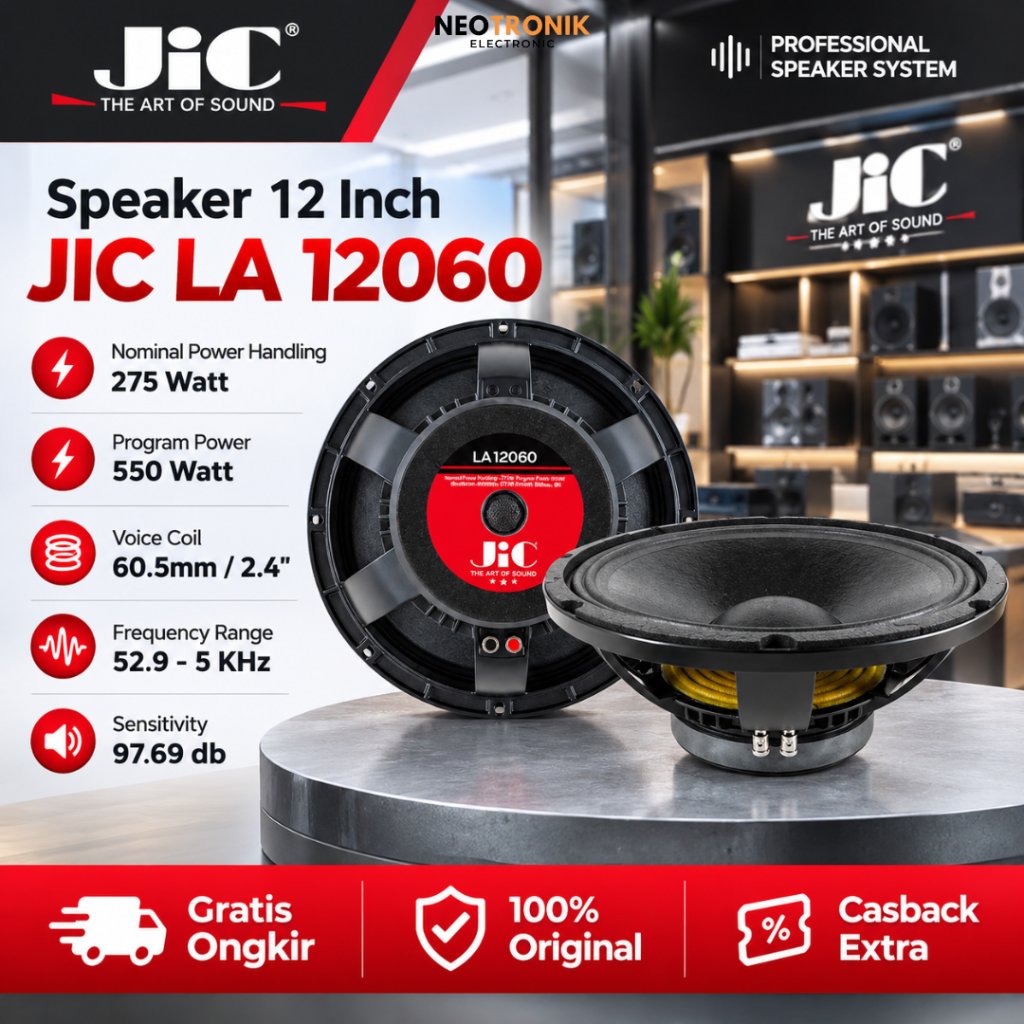 Speaker 12 Inch JIC LA 12060
