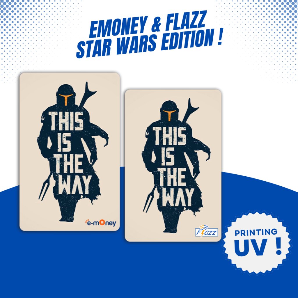 Custom Emoney Mandiri Flazz BCA Gen 2 Star Wars Edition - Etoll Mandiri BCA Support NFC