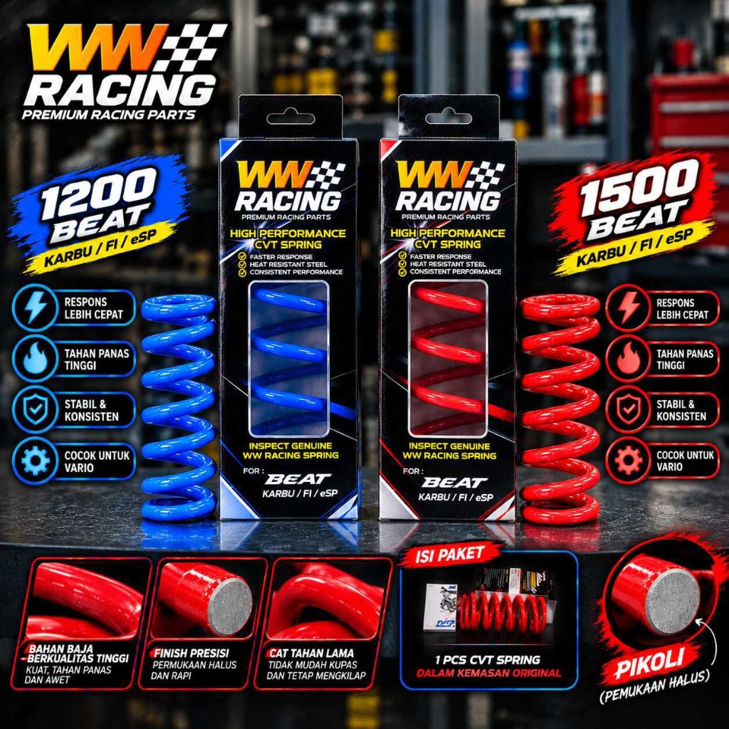 PER CVT BEAT KARBU / FI / ESP 1200 RPM DAN 1500 RPM WWRACING