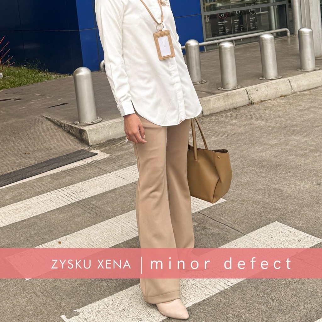 Zysku Xena | Minor Defect | Alya Pants | Celana Panjang Kantor Wanita Flare Cutbray Scuba