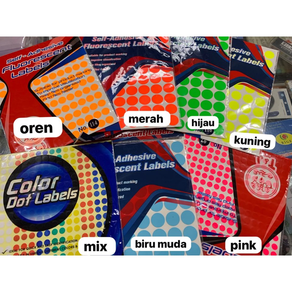 label tom and jerry bulat warna no 97 / 114 / 115 / 116 / 117 / 118 diameter 8 mm sd 3.2 cm circle l