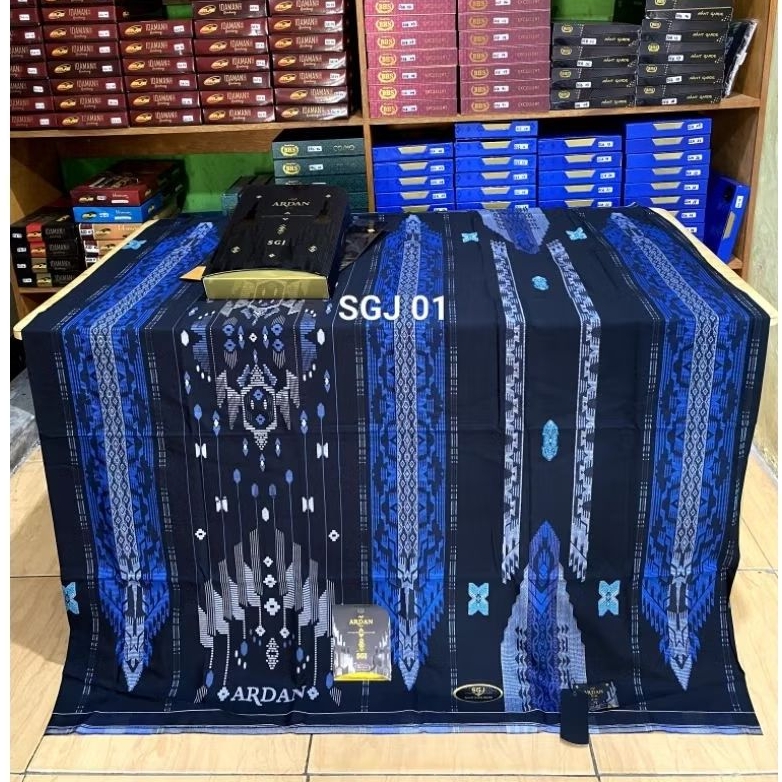 Sarung Ardan SGJ PAPERBAG (Songket Gunung Jacquard) Gold HITAM, PUTIH, WARNA Limited edition