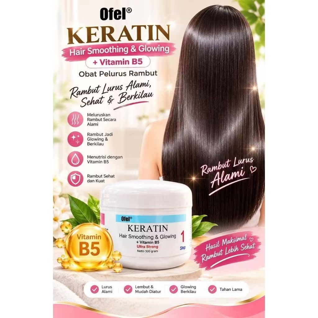 OFEL KERATIN HAIR SMOOTHING GLOWING ULTRA STRONG 500GR