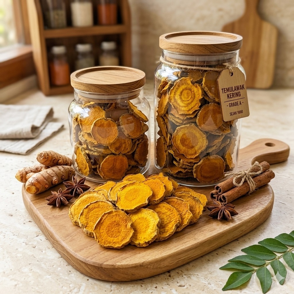 Temulawak kering - Temulawak Iris Kering