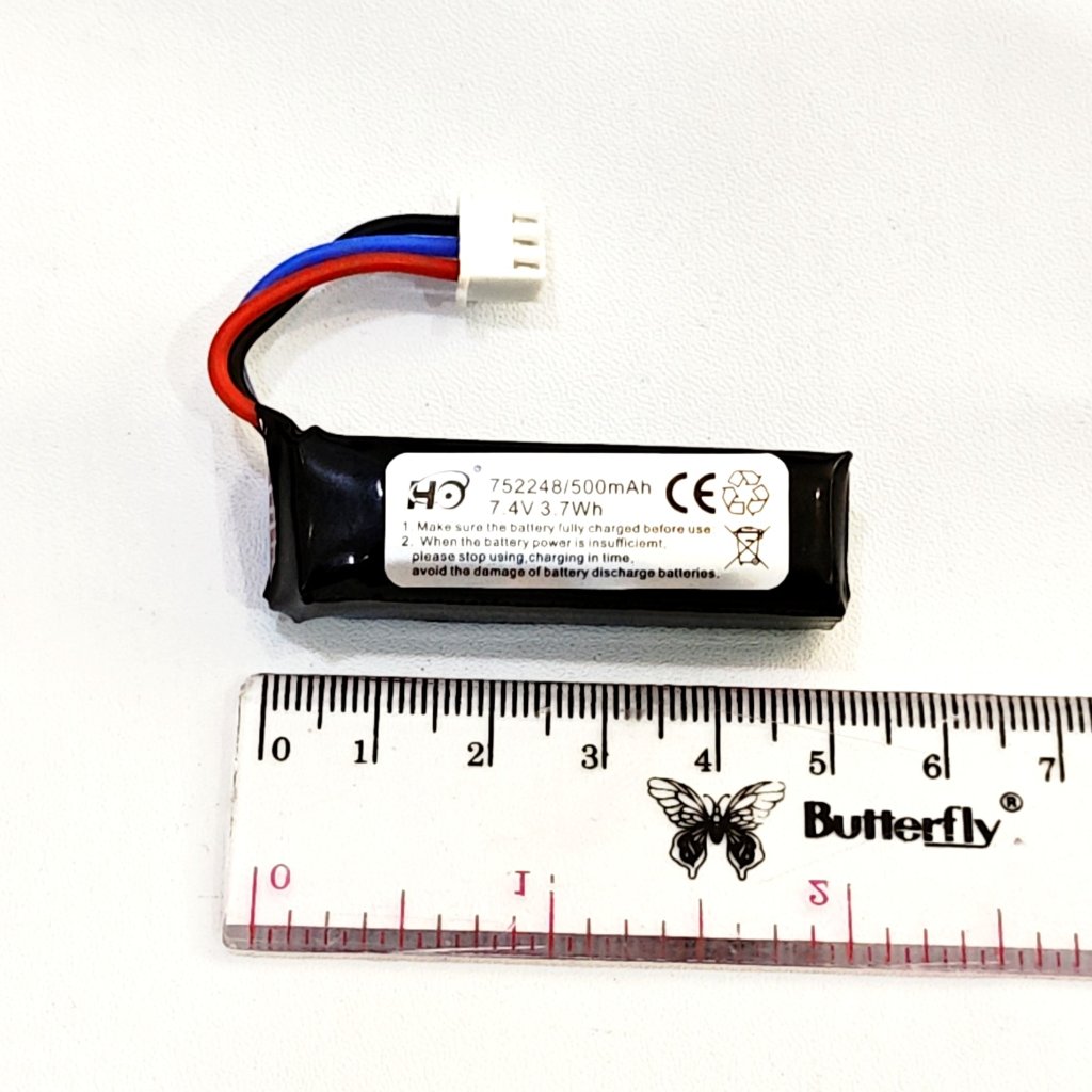 baterai rc lipo 2s 7.4V 500mAH XH 3P 752248 untuk Hstar redstar mini drift D24-01Q D24-05Q1 D24-04S4