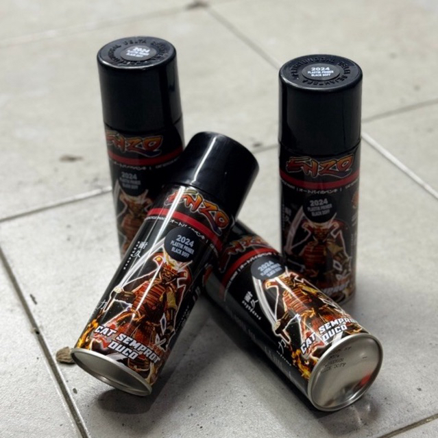 Pilox Penghitam Body kasar | Pilox Primer Plastic Black Doff Enzo paint