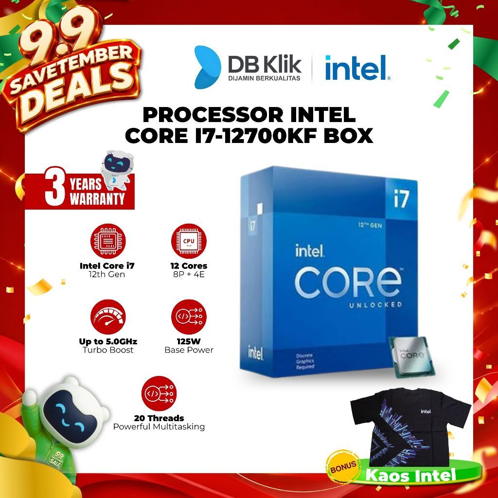 Processor Intel Core I7-12700Kf Box 3.6Ghz Lga1700 - I7 12700Kf