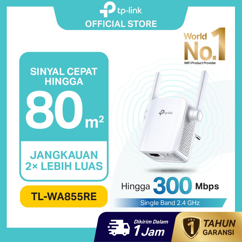 TP-Link | TL-WA855RE | WiFi Extender | WiFi Repeater | Penguat Sinyal | Penangkap Sinyal | Penguat J
