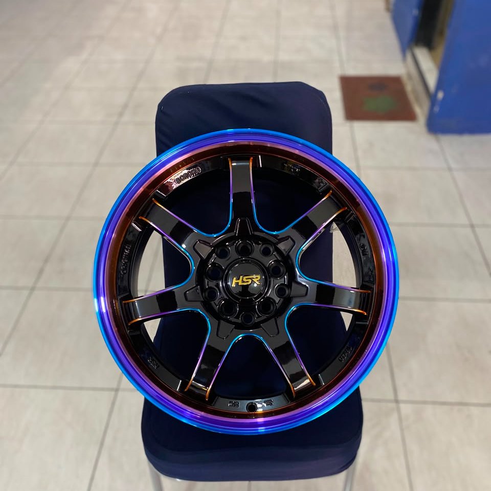 Velg Mobil Racing Ring 16 Model Te37 Type BOROKO TJH HSR R16 Lebar 7 Lubang 5 Pcd 100-114,3 ET42