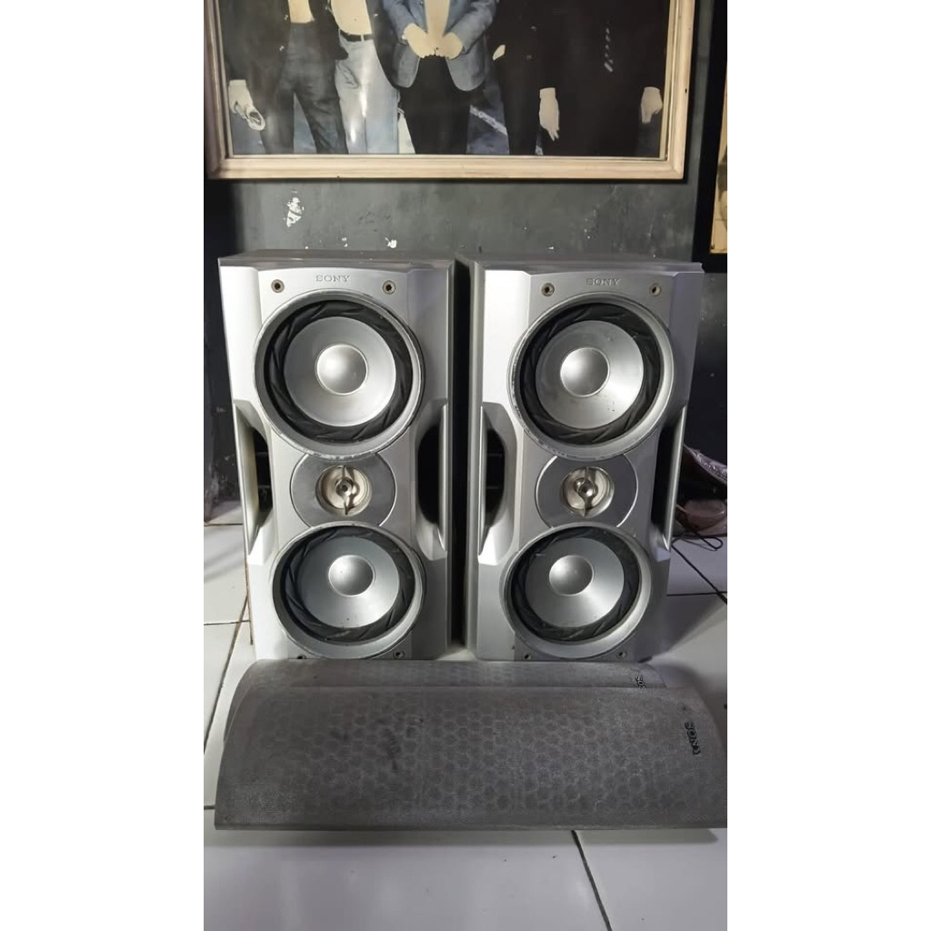 Speaker Pasif Sony Bekas Dobel Woofer Bass Mantap