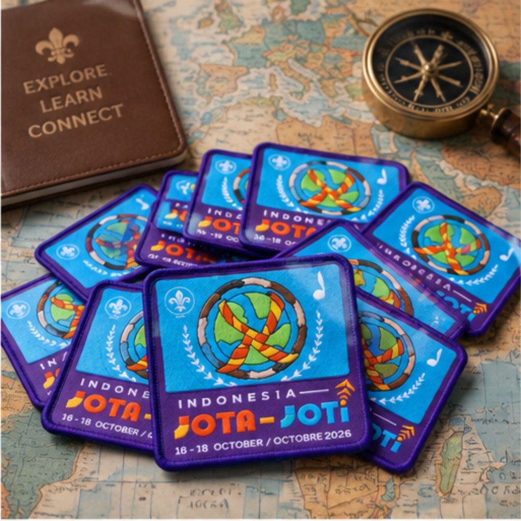 Exclusive Patch JOTA-JOTI Indonesia 2026 Woven Sublim Bordir