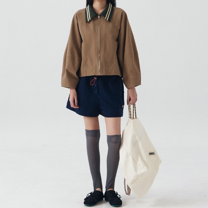 [NEW] LUNE Dune Raglan Jacket Light Brown S/M