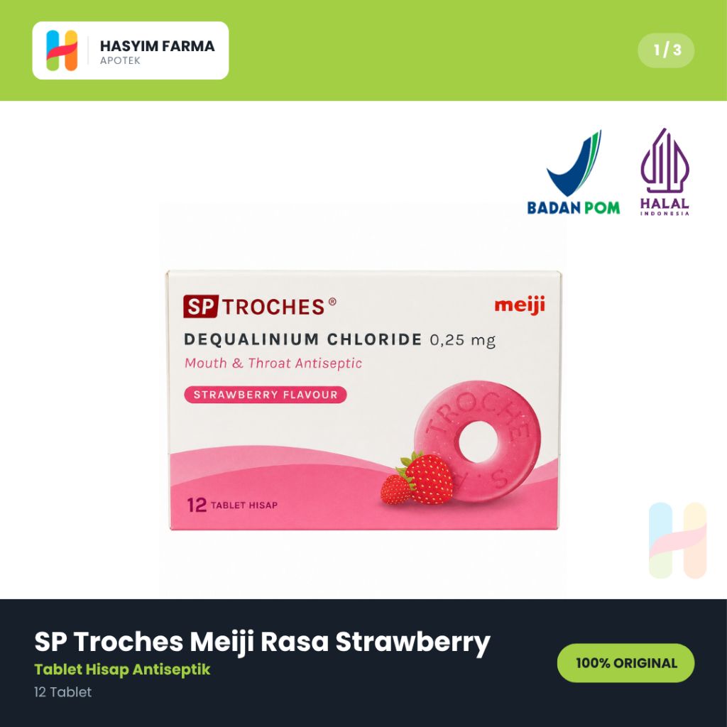 SP Troches Meiji Rasa Strawberry