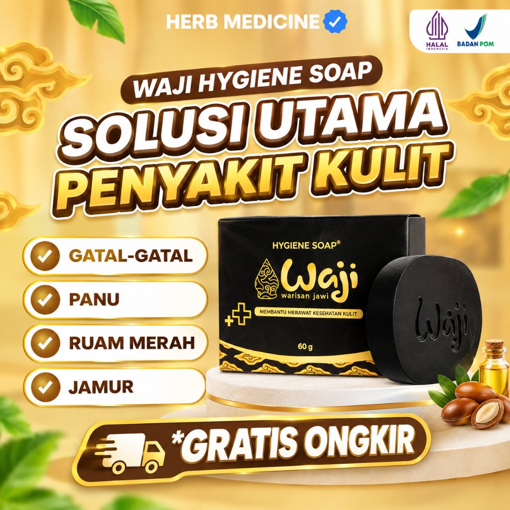 Sabun Waji Asli Original Ampuh Cepat Atasi Gatal Kulit Eksim Kudis Kurap Bruntusan Scabies Gatal Sel