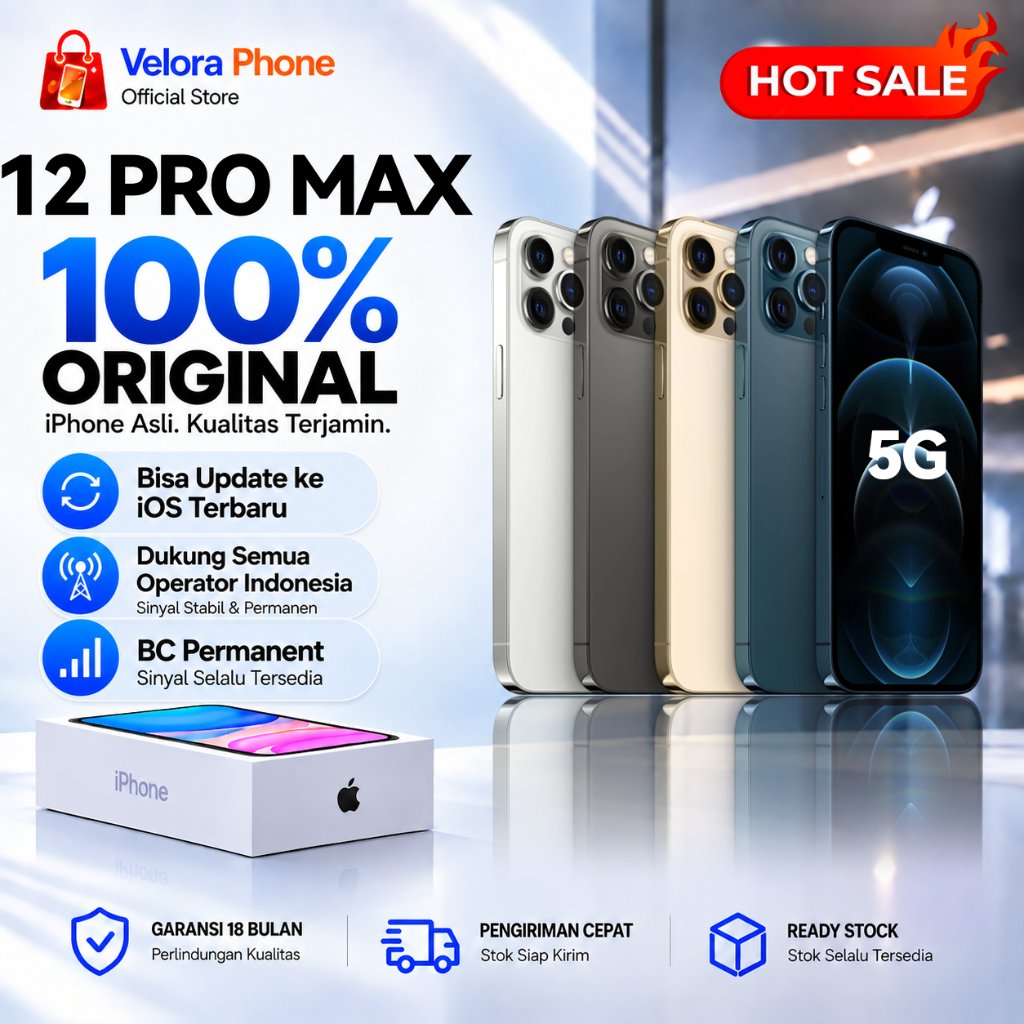 BC iPhone 12 Pro & 12 Pro Max iBox Original 128GB 256GB Second Fullset Mulus Garansi