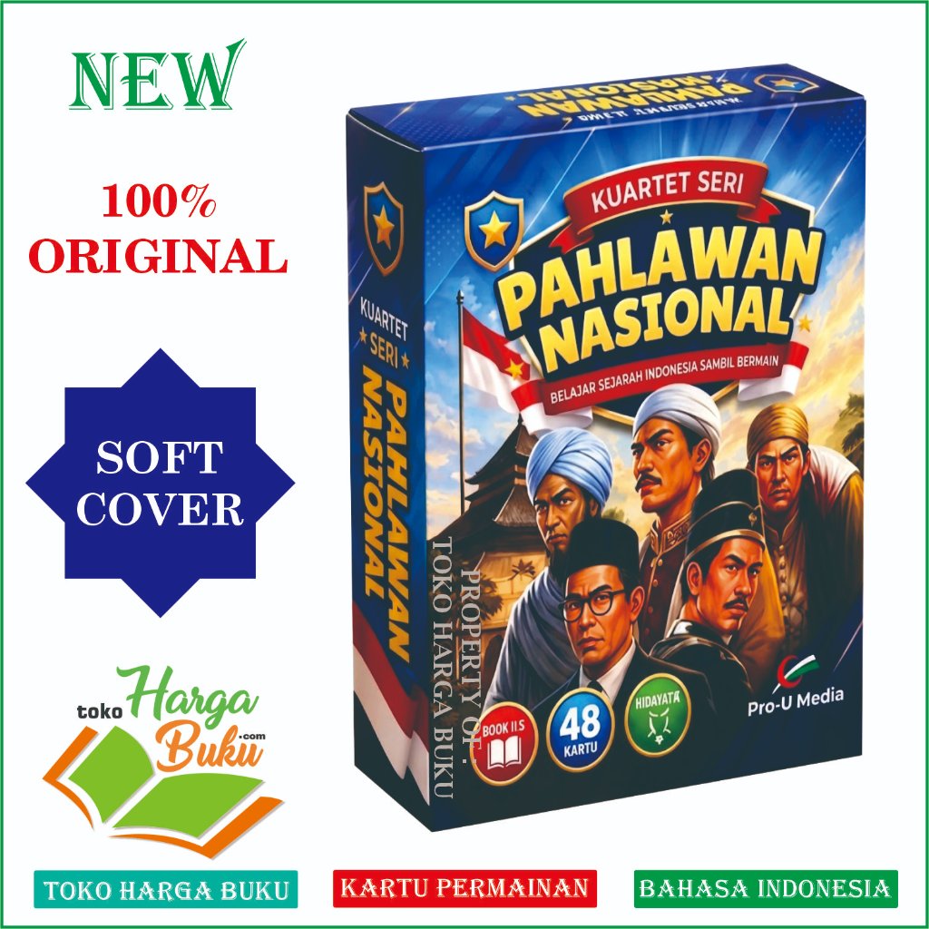 Kartu Permainan Kuartet Seri Pahlawan Nasional Flash Card Belajar Sejarah Indonesia Sambil Bermain Pro-U Media