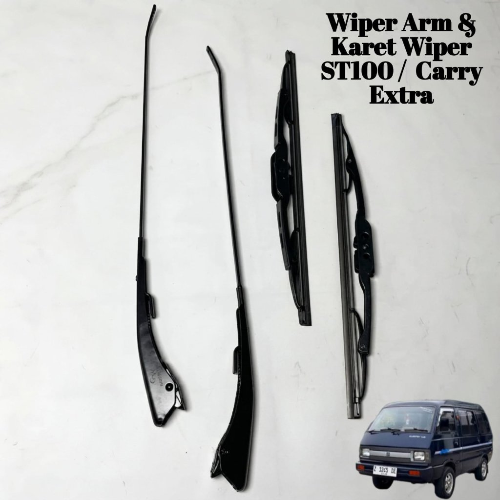 Wiper Arm Gagang Wiper & Karet Wiper Mobil Suzuki Carry ST100 Carry Extra