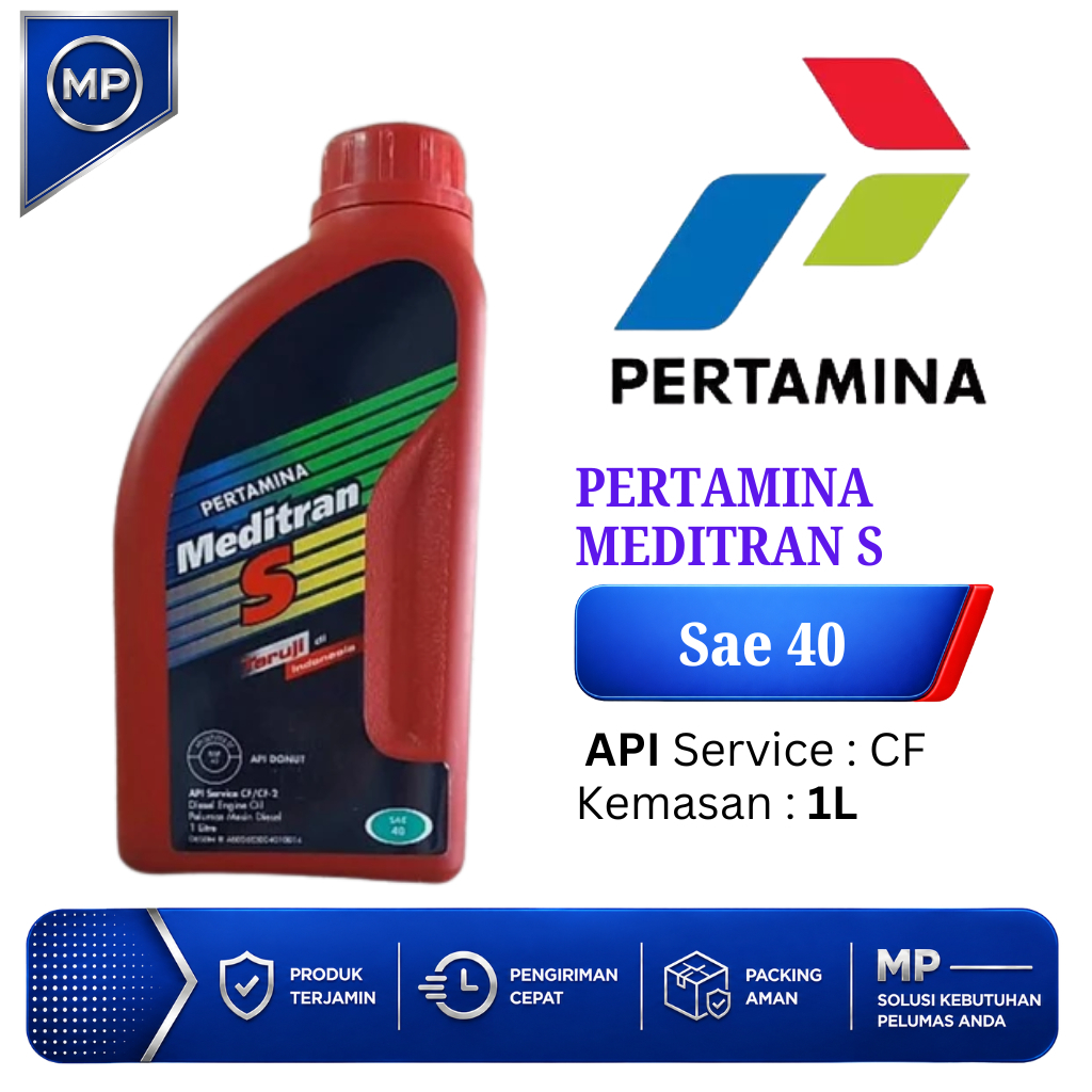 Oli Mesin Diesel Pertamina Meditran S Sae 40 / Meditran / Pertamina 1 Liter