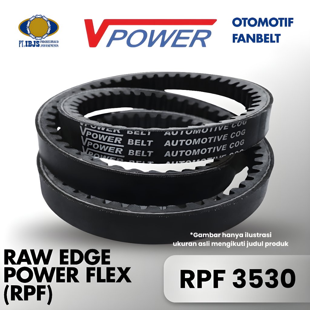 VPOWER Vbelt/Fanbelt RPF 3530 - Original Product by Vpower