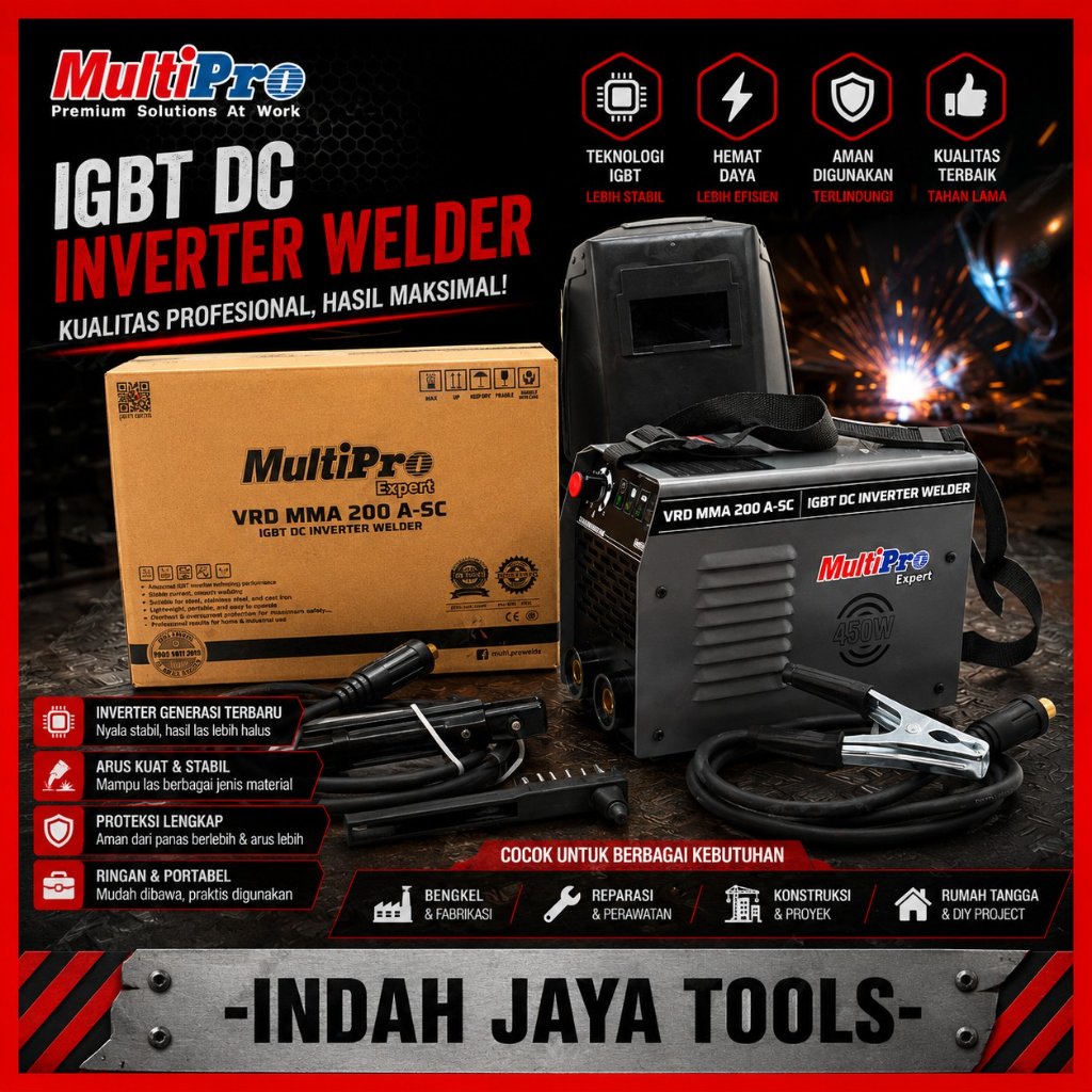 MULTIPRO EG 200 A SC Mesin Las Listrik 200A Inverter Travo Las