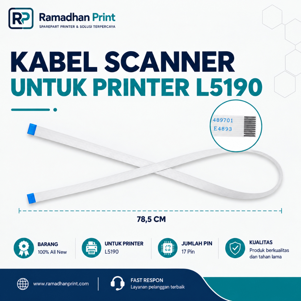 Kabel Scanner Printer L5190, Cable Flexible Scanner L5190 New