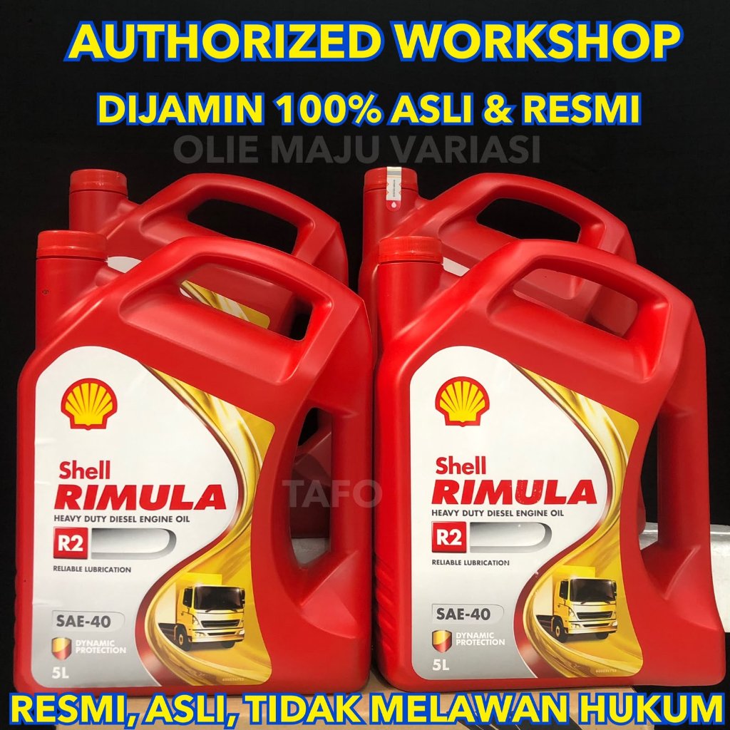 OLI MESIN DIESEL 40 / SHELL RIMULA SAE-40 ORIGINAL RESMI