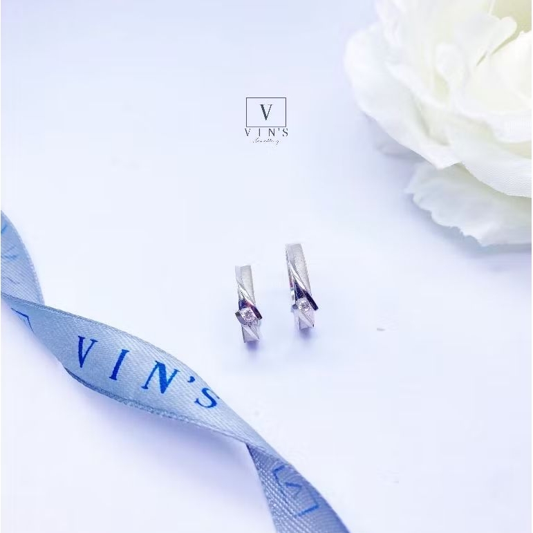 Cincin Nikah Custom Couple/Cincin Emas Putih