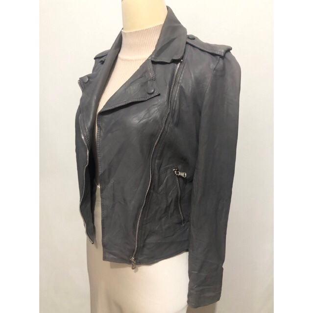 MASSIMO DUTTI jaket kulit ramones leather jacket