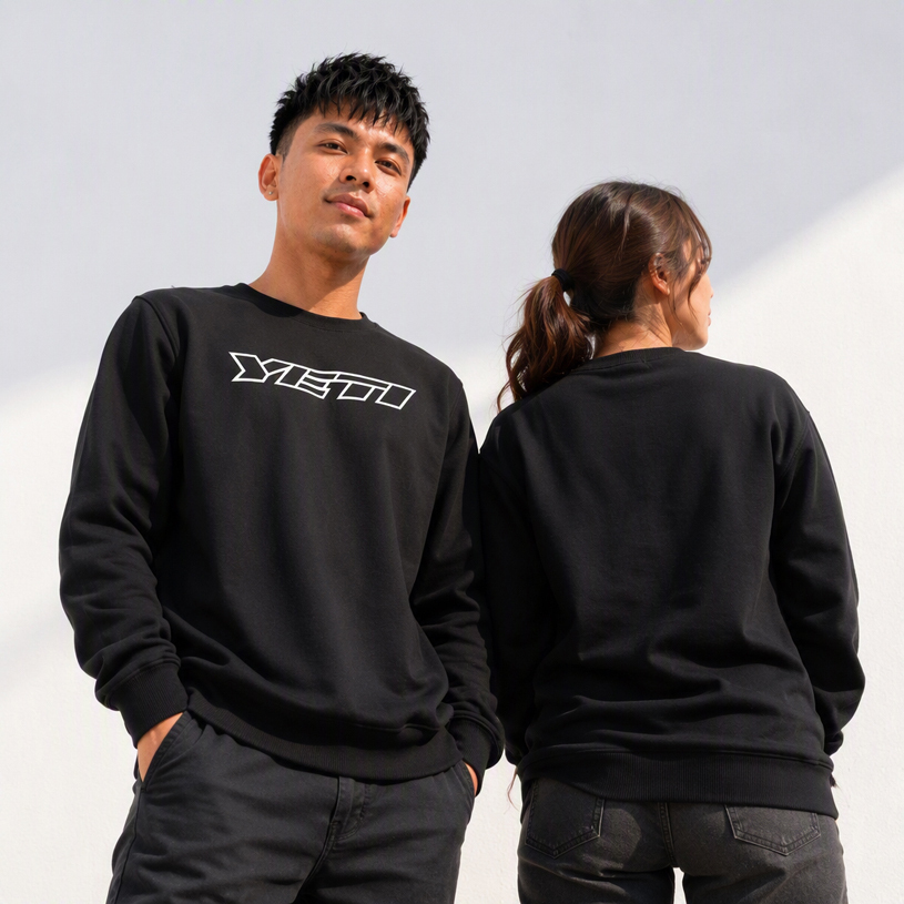 Sweater Yeti Cycles Mountain Bike Crewneck Sweatshirt Bahan Katun Fleece