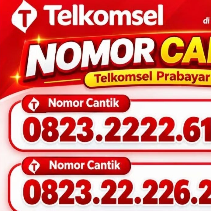 Nomor Telkomsel Nomor Cantik 0823.2222.xxxx