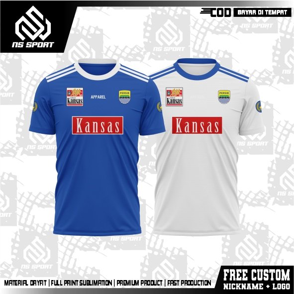 Jersey Persib Bandung Vintage 1997 - 1998 Gratis Pasang Nama Dan Nomor Full Printing & Full Sponsor