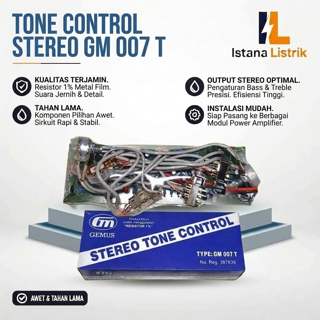 KIT TONE CONTROL STEREO PLUS LOUDNESS GM 007T