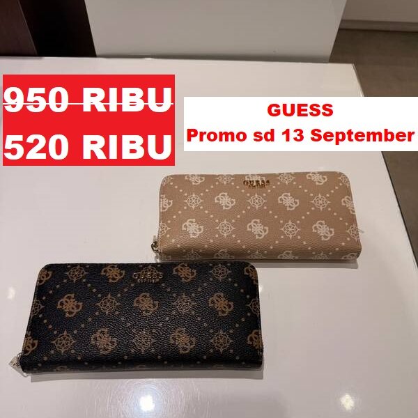GUESS Dompet Wanita CARRIE LOGO LARGE Wallet ORIGINAL