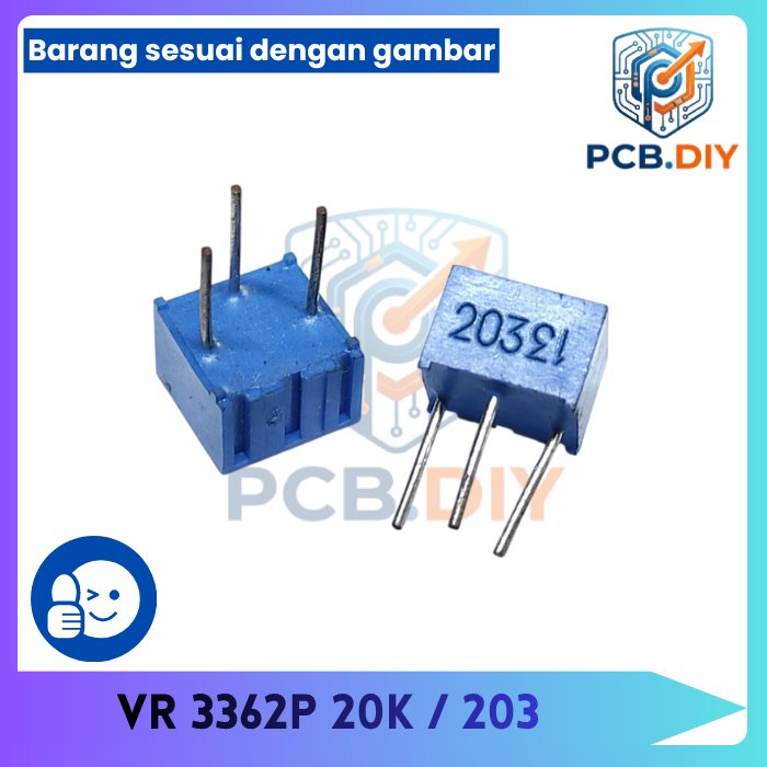 3362P trimpot variabel resistor Presisi 20K 20k 203 3362 p 3362 P 203