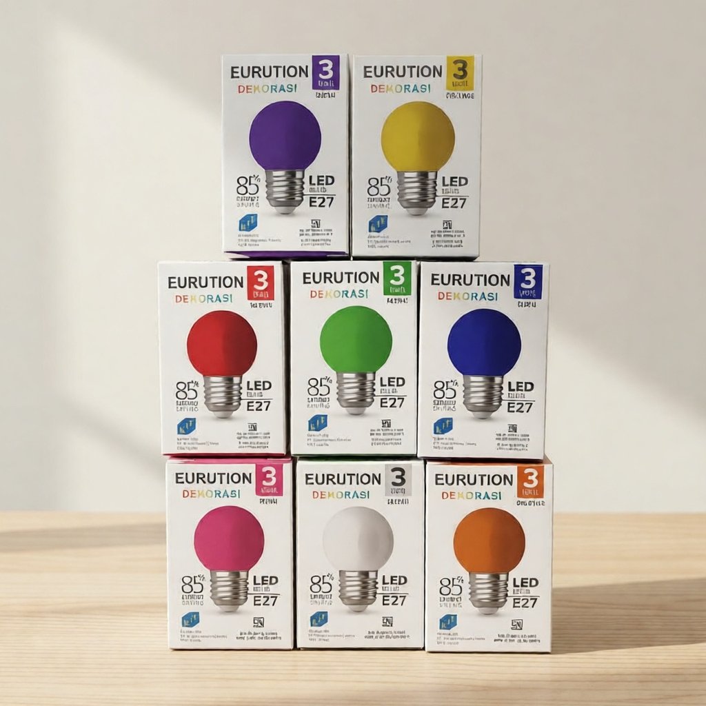 Bola Lampu Pingpong/Dekorasi Warna Warni 3 Watt
