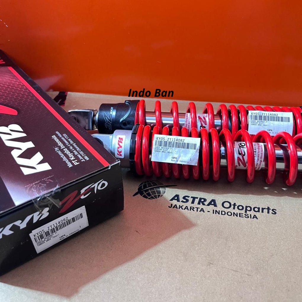 (ZT1140RZ) ShockBreaker KYB - ZETO YAMAHA Nmax - ZT1140 S-SERIES - 336 Shock Breaker ( Merah ) ORIGI