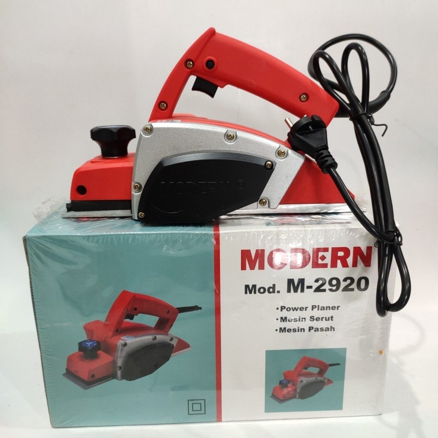 MODERN M2920 Mesin Serut Kayu M 2920 Mesin Pasah Serut Kayu Body Merah Planner 580 watt