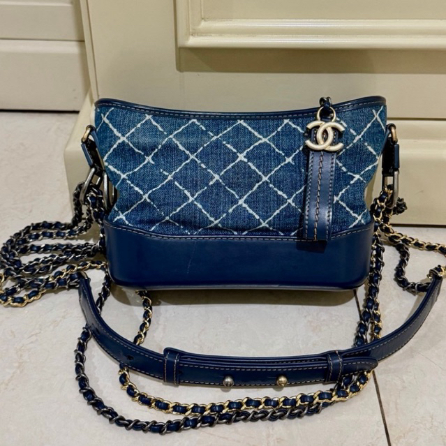 Gabrielle bag denim small | denim bag | hobo bag denim | Gabrielle bag small | sling bag denim