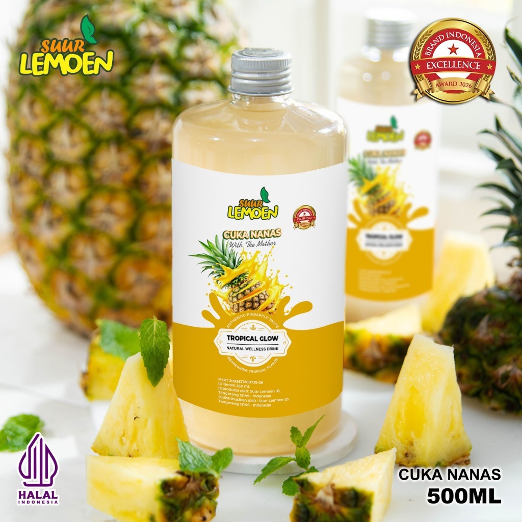 Suur Lemoen Cuka Nanas Original With Mother 500 ML Untuk Kesehatan / Obat Diabetes Alami