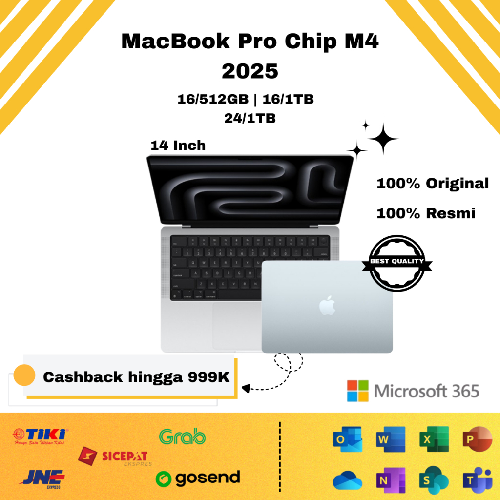 (SECOND) Macbook Pro Chip M4 / M4 Pro RAM 16GB / 24GB Internal 512GB / 1TB