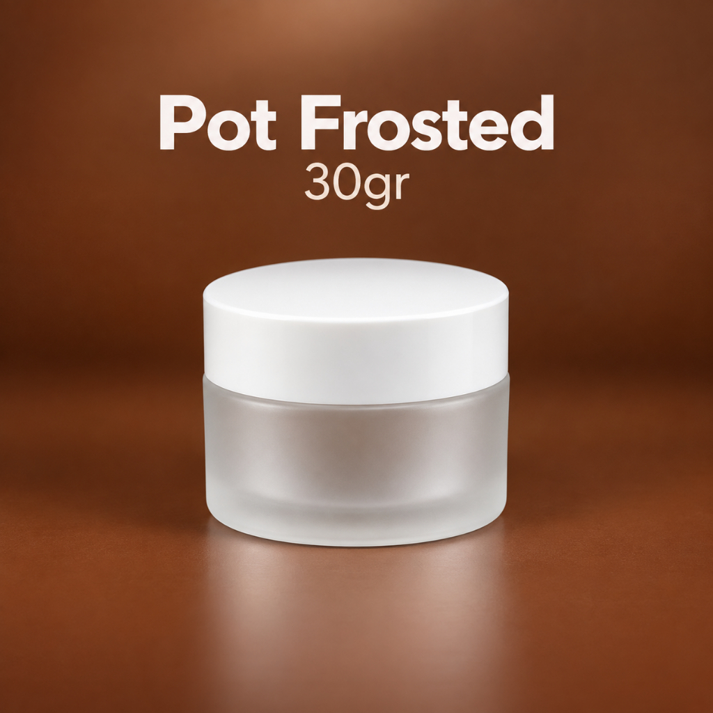 POT CREAM 30GR FROSTED IMPORT / GLASS JAR KACA 30 GRAM FROSTED WADAH KRIM KOSMETIK
