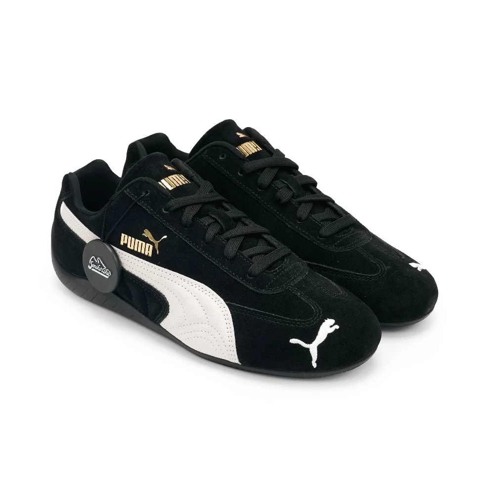 Sepatu Sneakers Puma Speedcat OG Desain Elegan Warna Hitam Putih