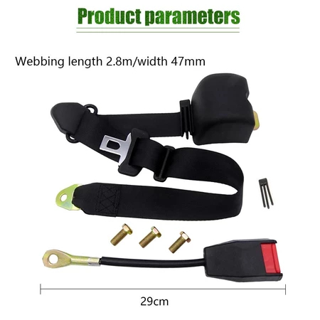 3 Point Tali Sabuk Pengaman Mobil Otomatis Kursi Jok Depan Safety Seat Belt Roll Automatic Harness L
