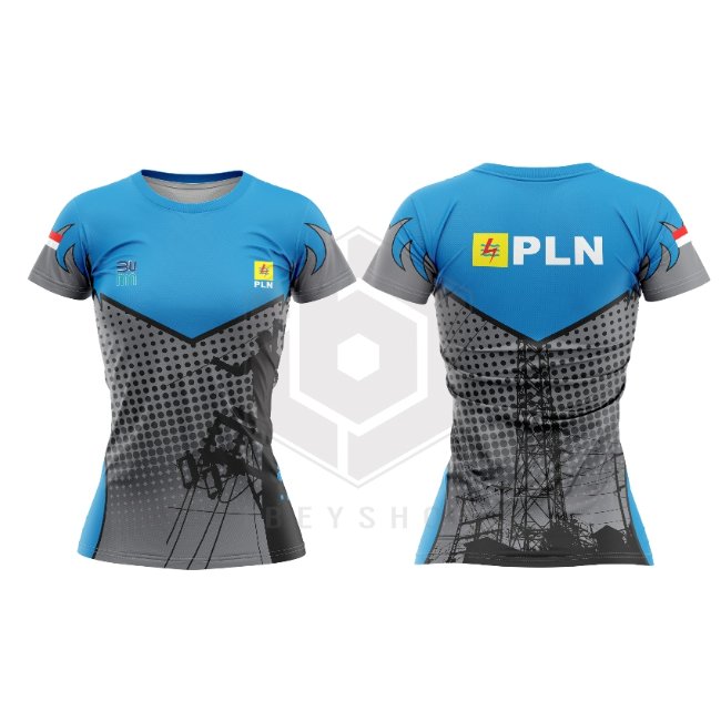 Baju Kaos Wanita Jersey PLN / Jersey PLN Art-15 Fullprinting