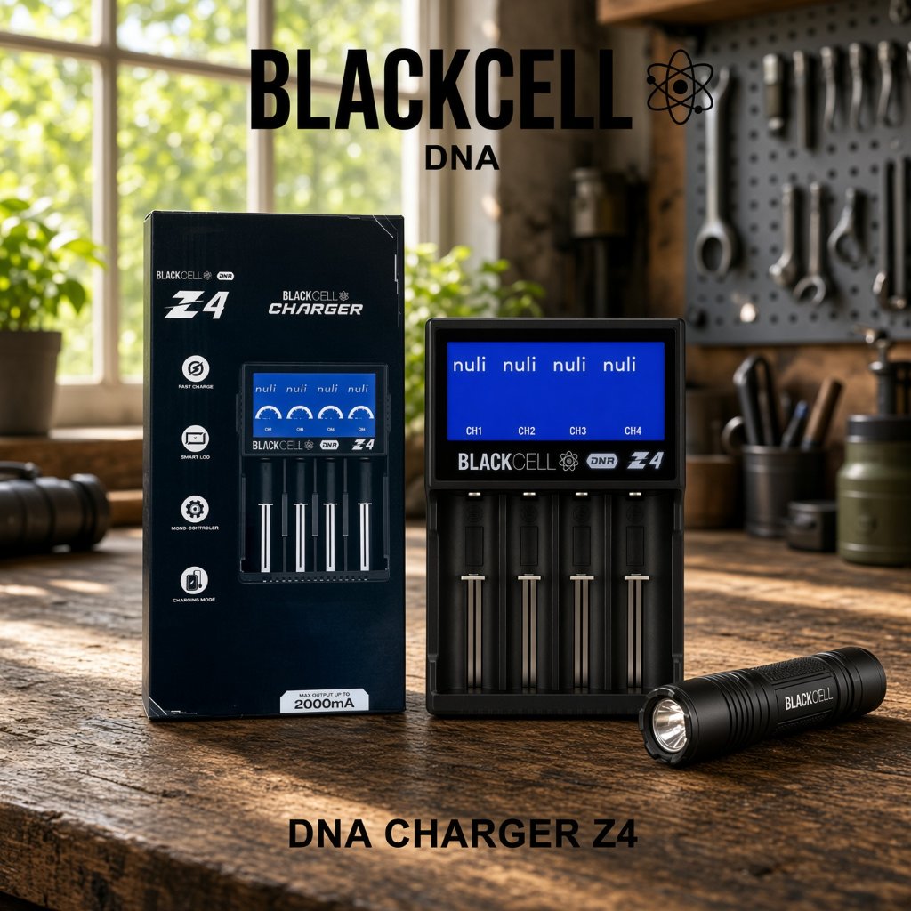 Charger Baterai 18650 Blackcell Z4 4 Slot Authentic 100% - Battery Charger Blackcell