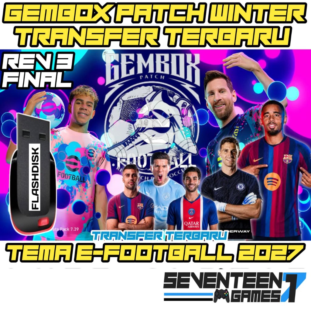 Gembox Patch 2026 Update eFootball 2027 Game Untuk Ps3 Cfw dan Hen