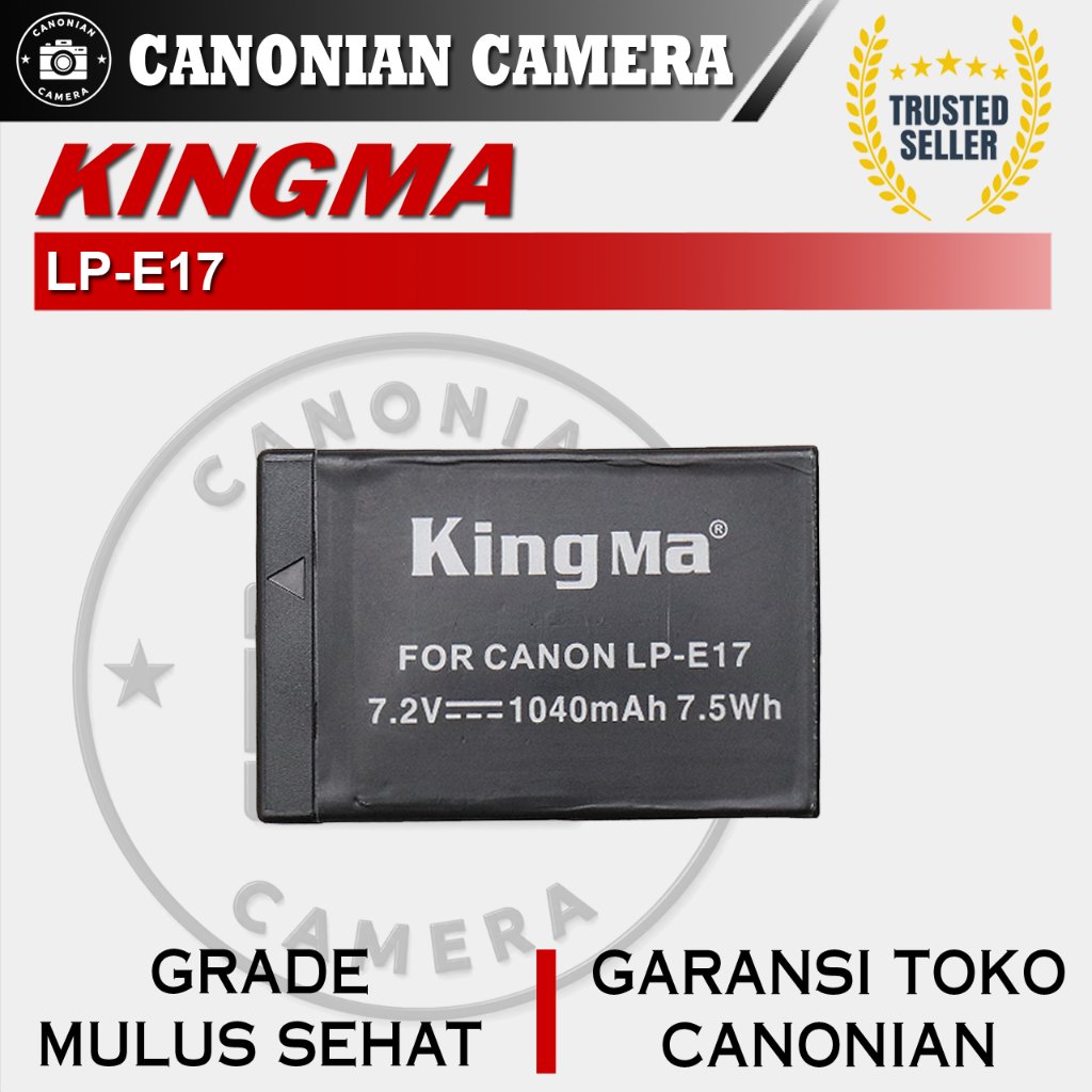 Battery Baterai Kingma LP-E17 Second For Canon 77D / 200D / 750D / 760D / 800D / M3 / M5 / M6